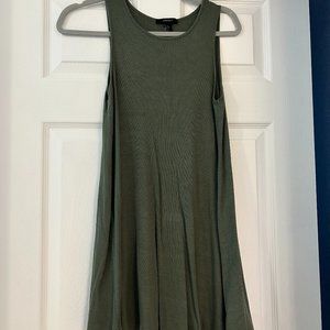 Green Tshirt (Sleeveless) Dress